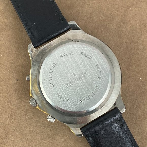 Stunning Vintage Silver and Gold Peugeot Moonphase Unisex Watch - Picture 6 of 8